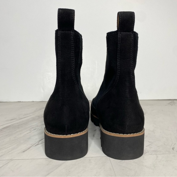 Vionic Estilo Black Suede Front Zip Bootie 7 - Picture 3 of 16